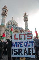 Demonstration In Iran Denouncing The Killing Of The Leader Of Hamas - Tehran