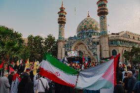 Demonstration In Iran Denouncing The Killing Of The Leader Of Hamas - Tehran