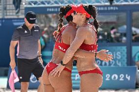 Paris 2024 - Women’s Beach Volleyball Spain v Egypt