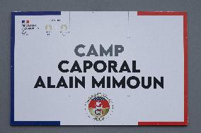 Gabriel Attal visits the Alain Mimoun military camp - Paris