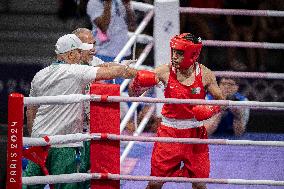 Paris 2024 - Controversal Biologically Male Boxer Imane Khelif in Women Category