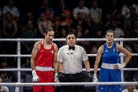 Paris 2024 - Controversal Biologically Male Boxer Imane Khelif in Women Category