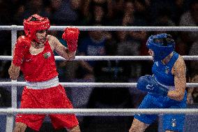 Paris 2024 - Controversal Biologically Male Boxer Imane Khelif in Women Category