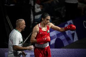 Paris 2024 - Controversal Biologically Male Boxer Imane Khelif in Women Category