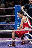 Paris 2024 - Controversal Biologically Male Boxer Imane Khelif in Women Category