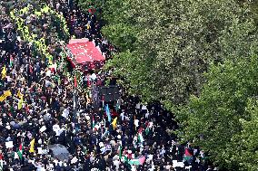 Funeral Procession For Hamas Leader Ismail Haniyeh - Tehran