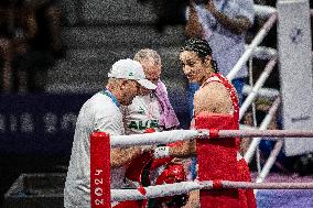 Paris 2024 - Controversal Biologically Male Boxer Imane Khelif in Women Category