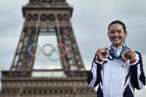 Paris 2024 - Fans welcome medalists at the Parc des Champions in Paris FA