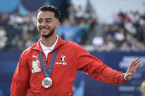 Paris 2024 - Fans welcome medalists at the Parc des Champions in Paris FA