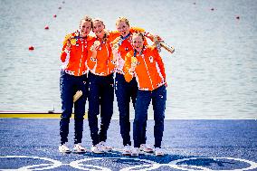 Paris 2024 - Netherlands Take Gold In Women's Four Final Rowing