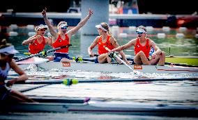 Paris 2024 - Netherlands Take Gold In Women's Four Final Rowing