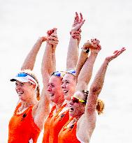 Paris 2024 - Netherlands Take Gold In Women's Four Final Rowing