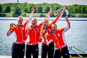 Paris 2024 - Netherlands Take Gold In Women's Four Final Rowing