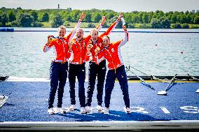 Paris 2024 - Netherlands Take Gold In Women's Four Final Rowing