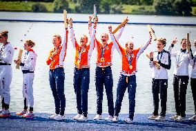 Paris 2024 - Netherlands Take Gold In Women's Four Final Rowing