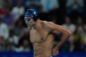 Paris 2024 - 50m Freestyle - Florent Manaudou Competes