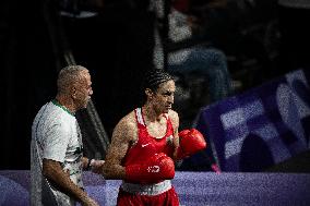 Paris 2024 - Controversal Biologically Male Boxer Imane Khelif in Women Category