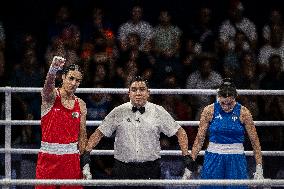 Paris 2024 - Controversal Biologically Male Boxer Imane Khelif in Women Category