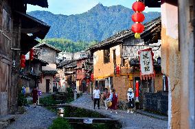 (FujianPano)CHINA-FUJIAN-PUYUAN-ANCIENT VILLAGE-TOURISM (CN)