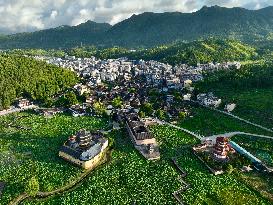 (FujianPano)CHINA-FUJIAN-PUYUAN-ANCIENT VILLAGE-TOURISM (CN)