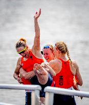 Paris 2024 - Netherlands Take Gold In Women's Four Final Rowing