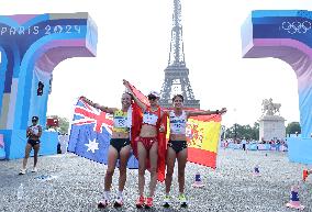 Paris 2024 - Yang Jiayu of China Takes Gold In Women's 20Km Race Walk