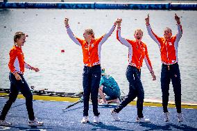 Paris 2024 - Netherlands Take Gold In Women's Four Final Rowing