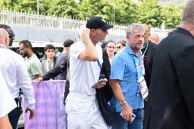 Paris 2024 - Zinedine Zidane Arrives At Gymnastics