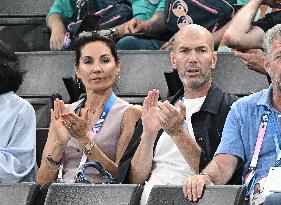 Paris 2024 - Zinedine Zidane At Gymnastic