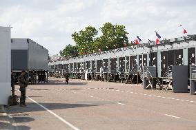 Gabriel Attal visits the Alain Mimoun military camp - Paris