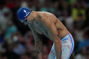 Paris 2024 - 50m Freestyle - Florent Manaudou Competes