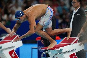 Paris 2024 - 50m Freestyle - Florent Manaudou Competes