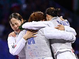 (PARIS2024) FRANCE-PARIS-OLY-FENCING