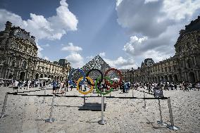 Paris 2024 - Olympic symbols in Paris FA