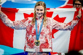 Paris 2024 - 200m Butterfly - Summer McIntosh Wins Gold