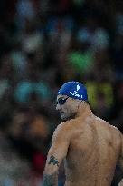 Paris 2024 - 50m Freestyle - Florent Manaudou Competes