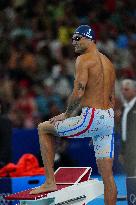 Paris 2024 - 50m Freestyle - Florent Manaudou Competes