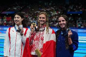 Paris 2024 - 200m Butterfly - Summer McIntosh Wins Gold