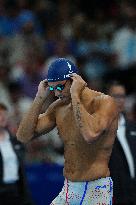 Paris 2024 - 50m Freestyle - Florent Manaudou Competes