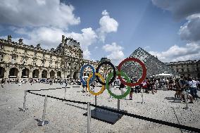 Paris 2024 - Olympic symbols in Paris FA