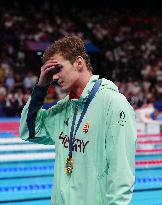 Paris 2024 - 200m Backstroke - Hubert Kos Wins Gold