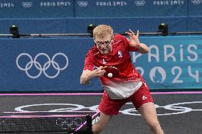 Paris 2024 - Table Tennis - Felix Lebrun v Lin Yun-ju