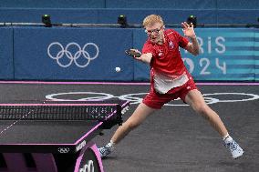 Paris 2024 - Table Tennis - Felix Lebrun v Lin Yun-ju