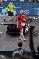 Paris 2024 - Table Tennis - Felix Lebrun v Lin Yun-ju