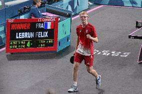 Paris 2024 - Table Tennis - Felix Lebrun v Lin Yun-ju