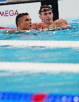 Paris 2024 - 50m Freestyle - Florent Manaudou Competes