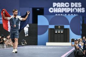 Paris 2024 - Fans welcome medalists at the Parc des Champions in Paris FA