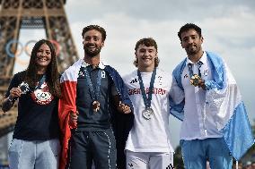 Paris 2024 - Fans welcome medalists at the Parc des Champions in Paris FA