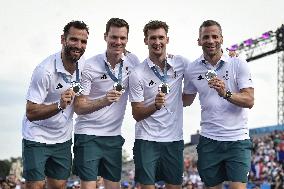 Paris 2024 - Fans welcome medalists at the Parc des Champions in Paris FA