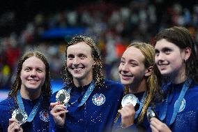 Paris 2024 - 4x200m Freestyle Relay - Team Australia Wins Gold